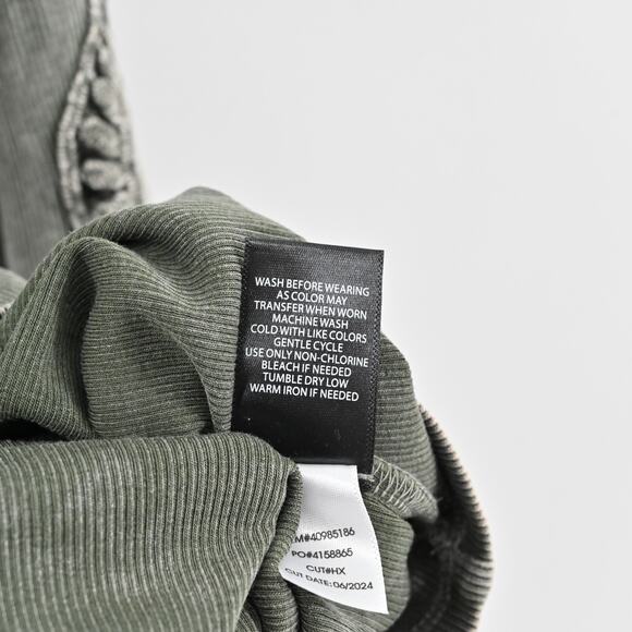 TORRID Top Womens Size 3X Rib Scoop Neck Crochet Long Sleeve in Deep Depths Boho - Picture 9 of 12